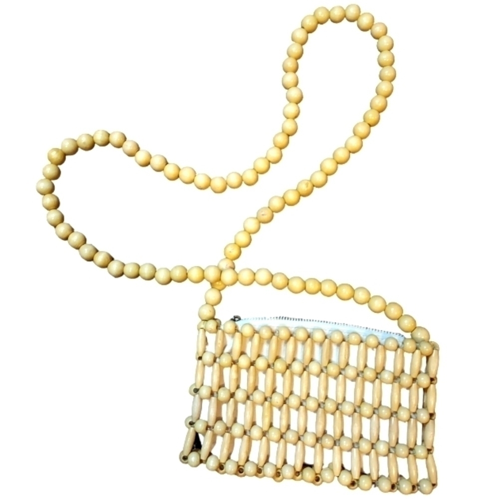 A New Day beaded cross body bag zips lined